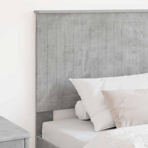 Kopfteil Beton Grau Holzwerkstoff