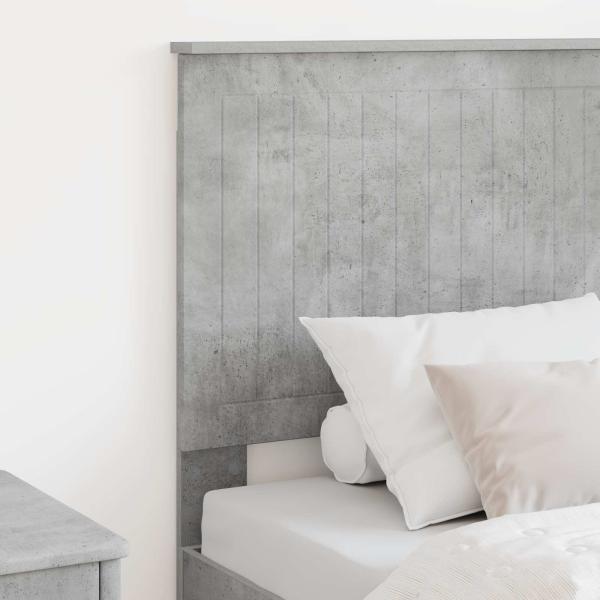 Kopfteil Beton Grau Holzwerkstoff
