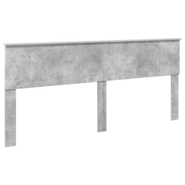 Kopfteil Beton Grau Holzwerkstoff