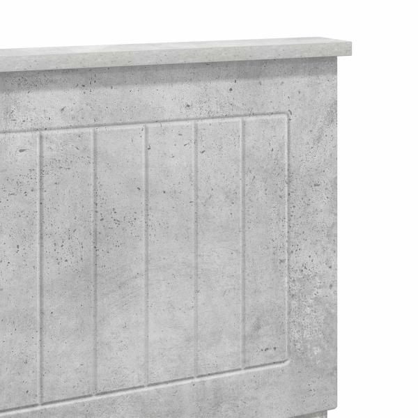 Kopfteil Beton Grau Holzwerkstoff
