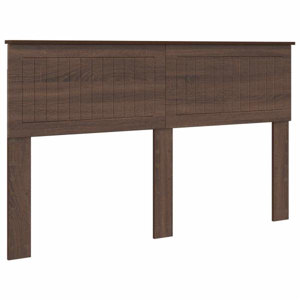 Kopfteil Braun Eichen-Optik Holzwerkstoff
