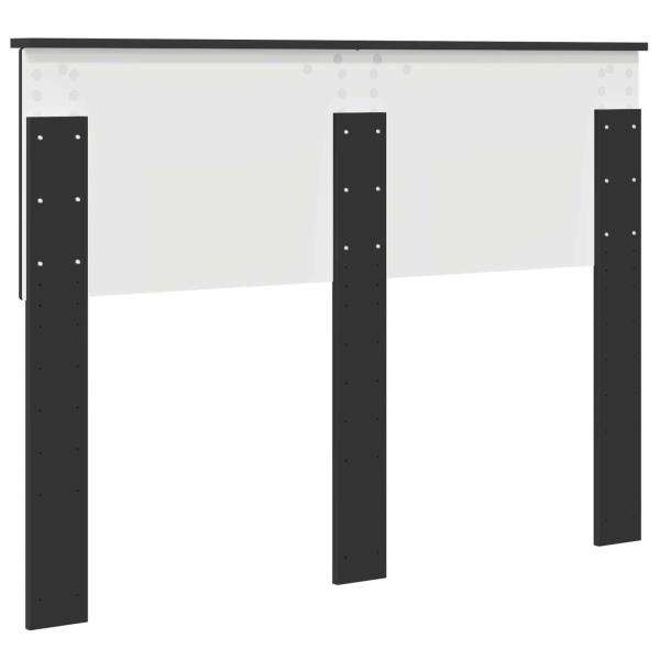 Kopfteil Schwarz Eichen-Optik Holzwerkstoff
