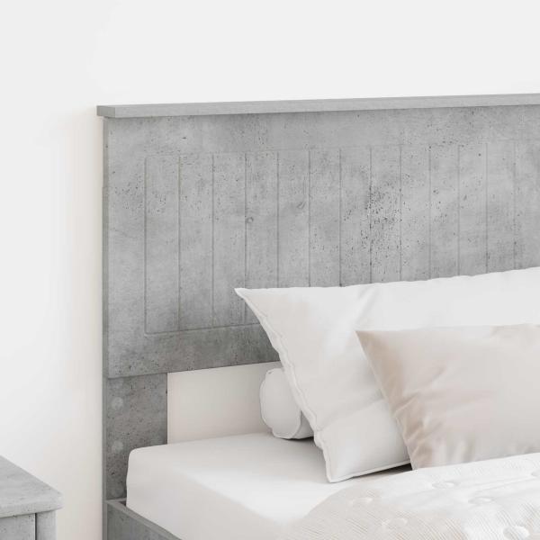 Kopfteil Beton Grau Holzwerkstoff