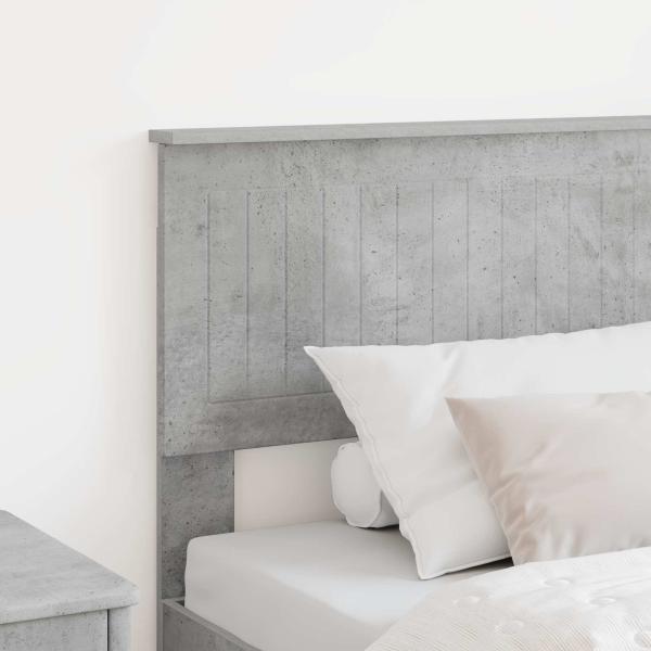 Kopfteil Beton Grau Holzwerkstoff
