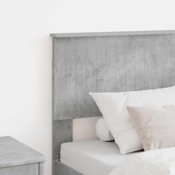 Kopfteil Beton Grau Holzwerkstoff
