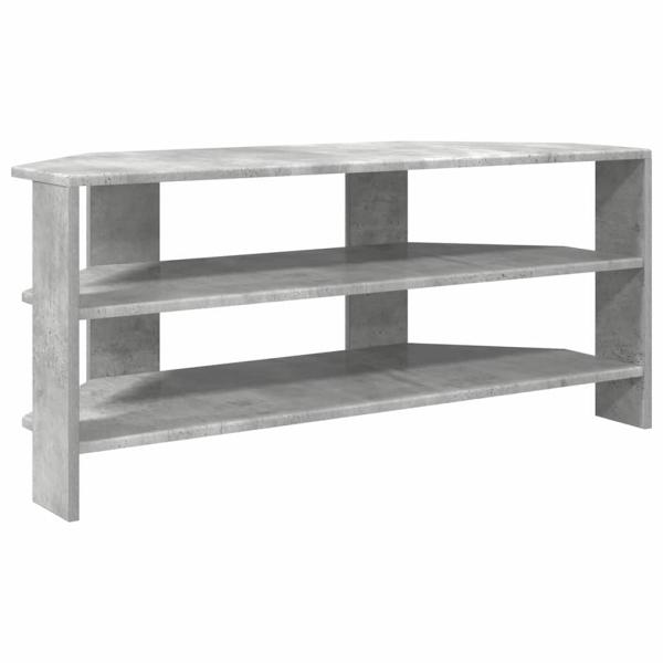 EckTVSchrank 100 x 40,5 x 45 cm Betongrau Holzwerkstoff