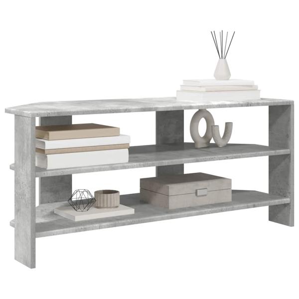 EckTVSchrank 100 x 40,5 x 45 cm Betongrau Holzwerkstoff