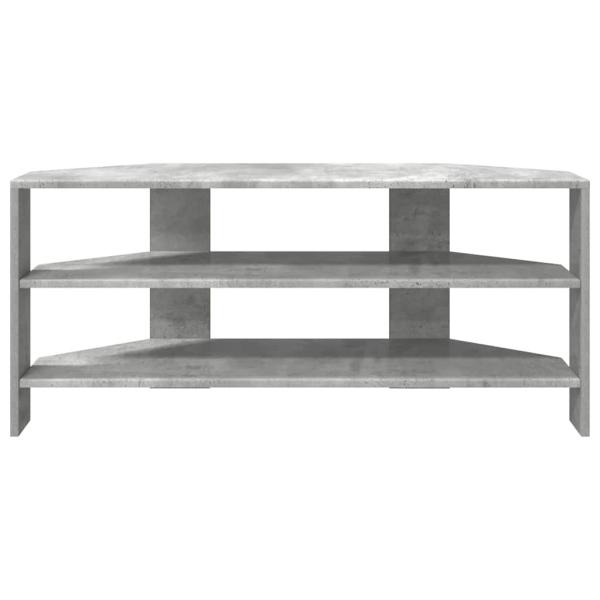 EckTVSchrank 100 x 40,5 x 45 cm Betongrau Holzwerkstoff