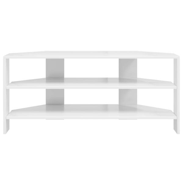 EckTVSchrank 102x40,5x45cm Hochglanz Weiß Holzwerkstoff
