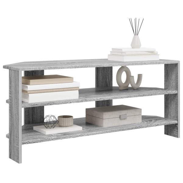 EckTVSchrank 100 x 40,5 x 45 cm Sonoma-Grau Holzwerkstoff