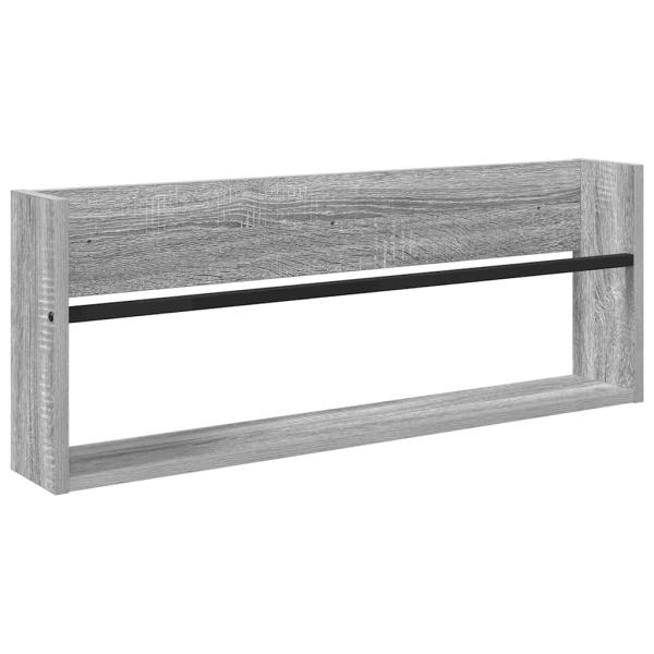 Magazinregal 2 Stk. Sonoma-Grau 80 x 12 x 30 cm Holzwerkstoff