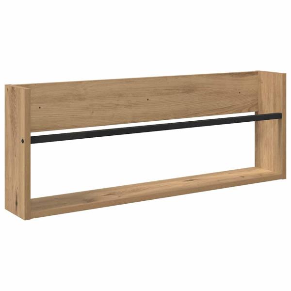 Magazinregal 2 Stk. Artisan-Eiche 80 x 12 x 30 cm Holzwerkstoff