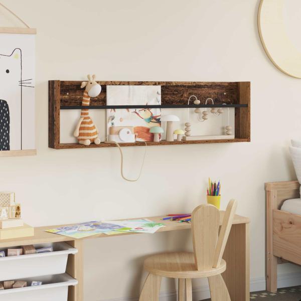 Magazinregal mit Regal Altholz 100 x 12 x 30 cm Holzwerkstoff