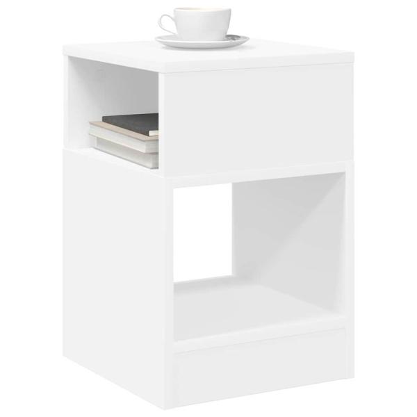 Beistelltisch 2 stk. Wei? 30,5 x 30 x 45 cm Holzwerkstoff