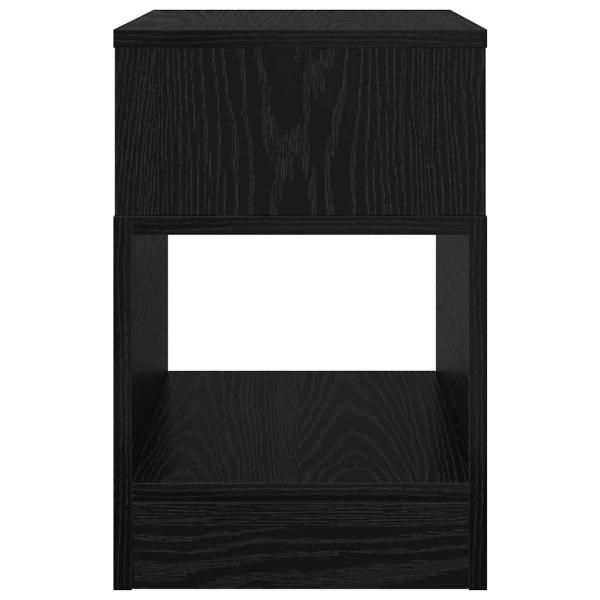Beistelltisch Schwarz Eichen-Optik 30,5 x 30 x 45 cm