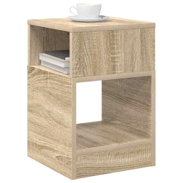 Beistelltisch 2 stk. Sonoma-Eiche 30,5 x 30 x 45 cm