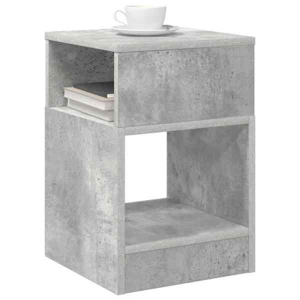 Beistelltisch 2 stk. Beton Grau 30,5 x 30 x 45 cm Holzwerkstoff