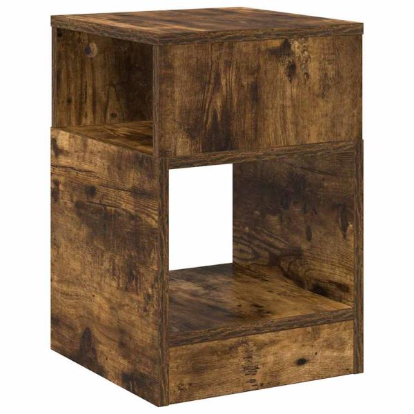 Beistelltisch 2 stk. Geräucherte Eiche 30,5 x 30 x 45 cm