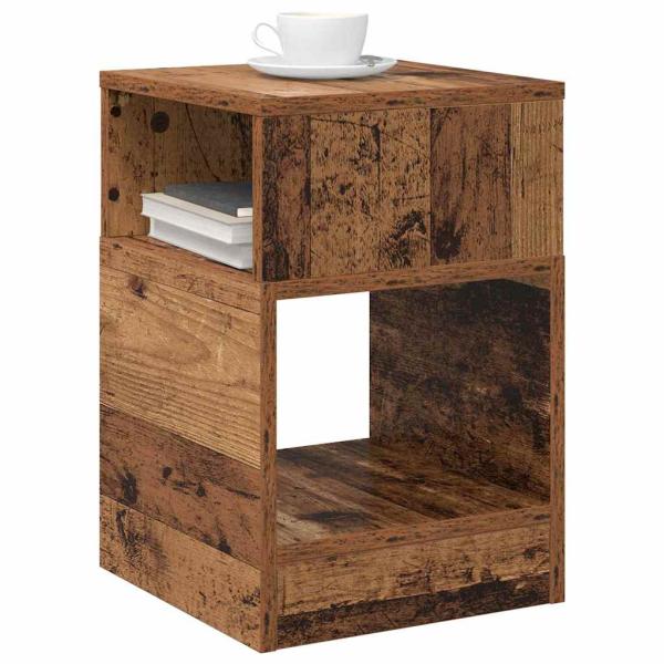 Beistelltisch 2 stk. Altholz 30,5 x 30 x 45 cm Holzwerkstoff