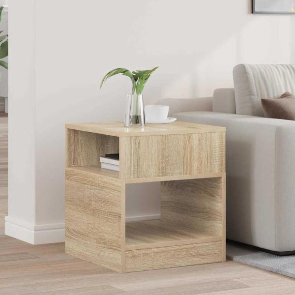 ARDEBO.de - Beistelltisch Sonoma-Eiche 40,5 x 40 x 45 cm Holzwerkstoff