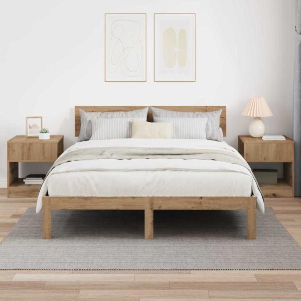 Beistelltisch 2 stk. Artisan-Eiche 40,5 x 40 x 45 cm
