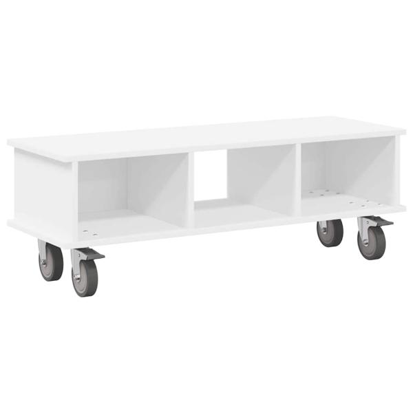 TV-Ständer 100 x 35 x 35 cm Weiß Holzwerkstoff
