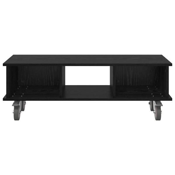 TV-Ständer 100 x 35 x 35 cm Schwarz Eichen-Optik Holzwerkstoff