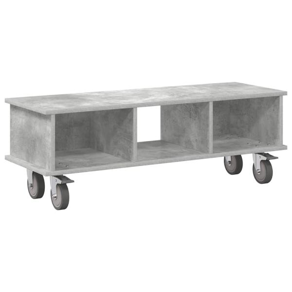 TV-Ständer 100 x 35 x 35 cm Betongrau Holzwerkstoff