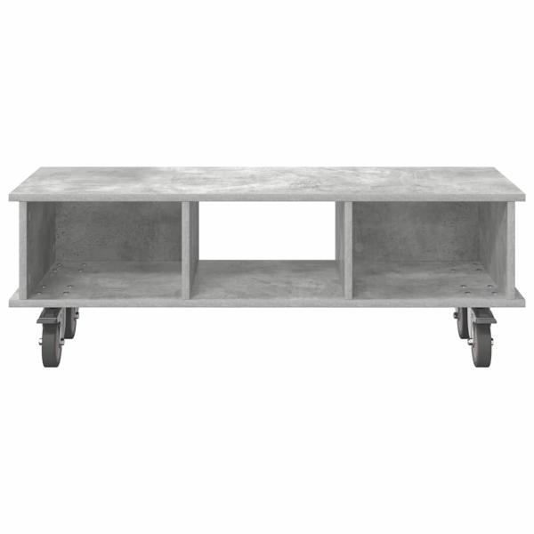 TV-Ständer 100 x 35 x 35 cm Betongrau Holzwerkstoff