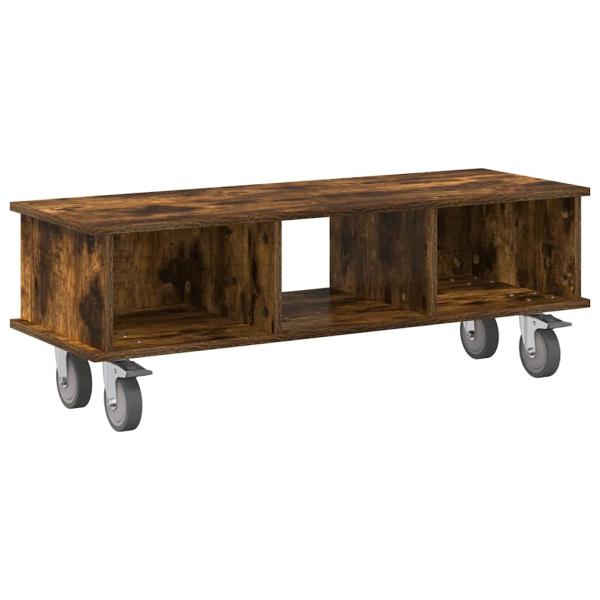 TV-Ständer 100 x 35 x 35 cm Räuchereiche Holzwerkstoff
