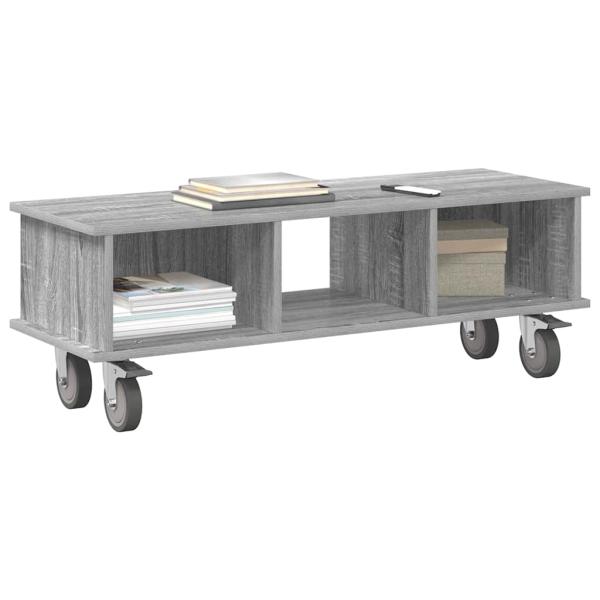 TV-Ständer 100 x 35 x 35 cm Sonoma-Grau Holzwerkstoff