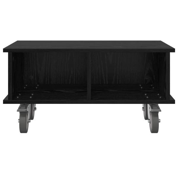 TV-Ständer 68,5 x 35 x 35 cm Schwarz Eichen-Optik Holzwerkstoff
