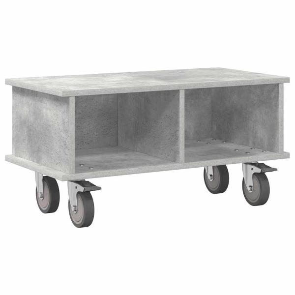 TV-Ständer 68,5 x 35 x 35 cm Betongrau Holzwerkstoff