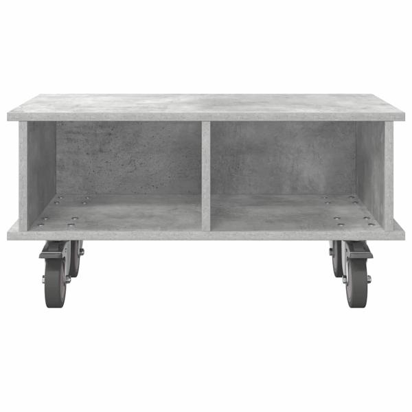 TV-Ständer 68,5 x 35 x 35 cm Betongrau Holzwerkstoff