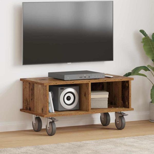 ARDEBO.de - TV-Ständer 68,5 x 35 x 35 cm Altholz Holzwerkstoff