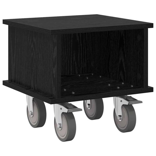 TV-Ständer 37 x 35 x 35 cm Schwarz Eichen-Optik Holzwerkstoff