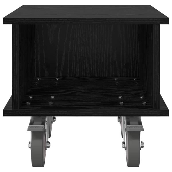TV-Ständer 37 x 35 x 35 cm Schwarz Eichen-Optik Holzwerkstoff