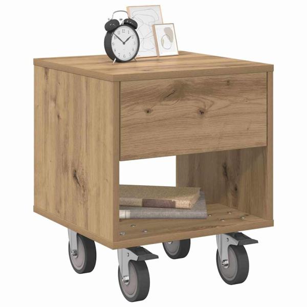 Nachttisch 2 stk. Artisan-Eiche 40,5 x 40 x 48 cm Holzwerkstoff