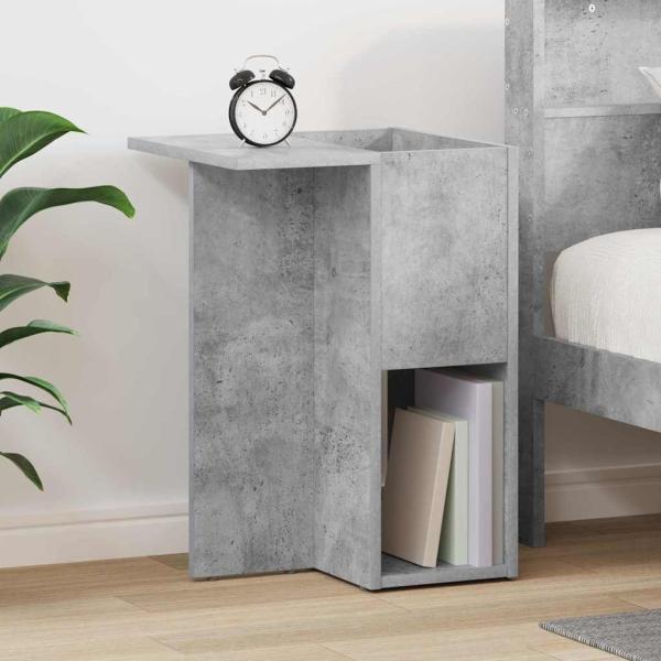 ARDEBO.de - Beistelltisch Beton Grau 35 x 40 x 55 cm Holzwerkstoff