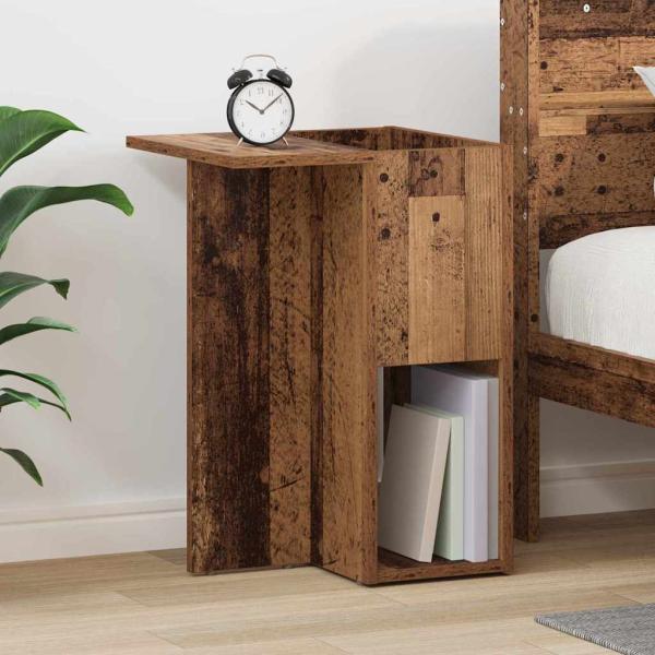 ARDEBO.de - Beistelltisch Altholz 35 x 40 x 55 cm Holzwerkstoff
