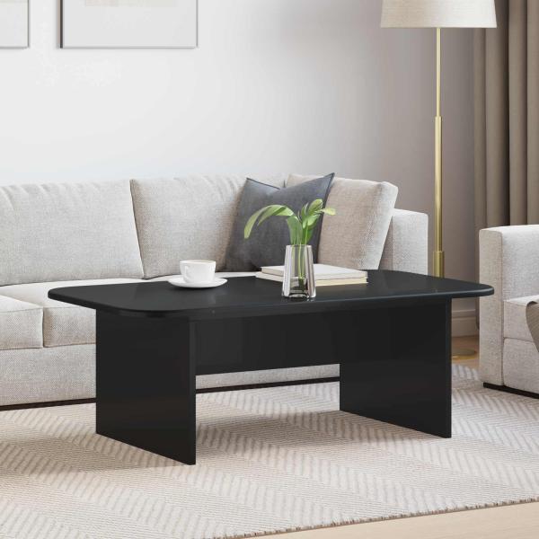 ARDEBO.de - Couchtisch Schwarz 93 x 53 x 33 cm Holzwerkstoff
