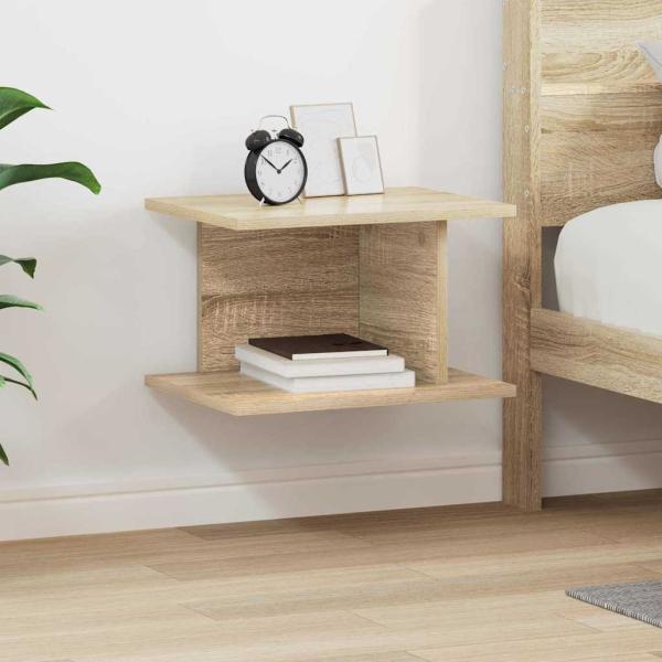 ARDEBO.de - Nachttisch Sonoma-Eiche 40 x 30 x 25 cm Holzwerkstoff