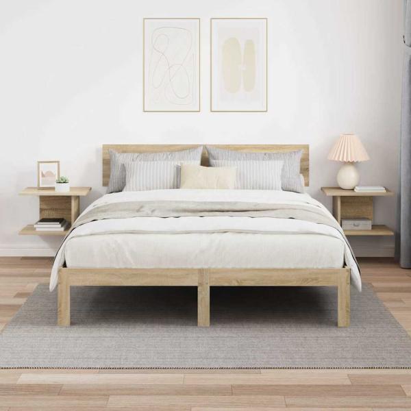 Nachttisch 2 stk. Sonoma-Eiche 40 x 30 x 25 cm Holzwerkstoff