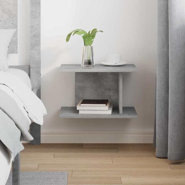 Nachttisch Beton Grau 40 x 30 x 25 cm Holzwerkstoff