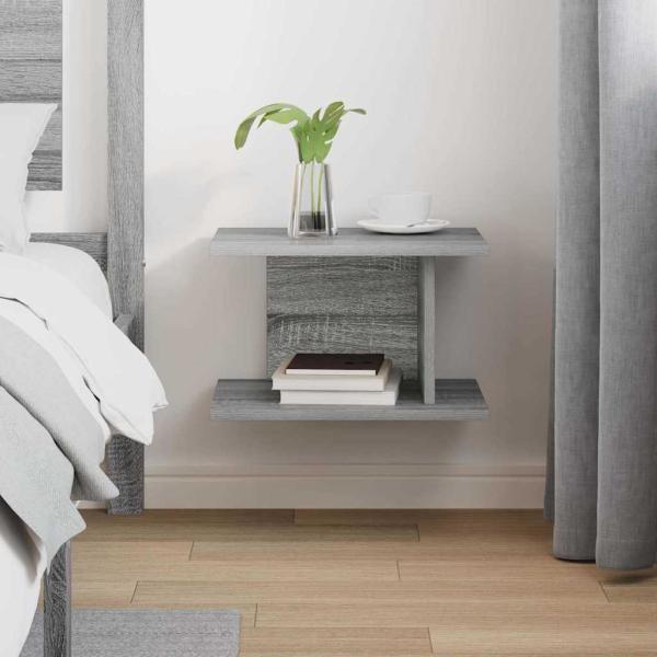 Nachttisch Sonoma-Grau 40 x 30 x 25 cm Holzwerkstoff