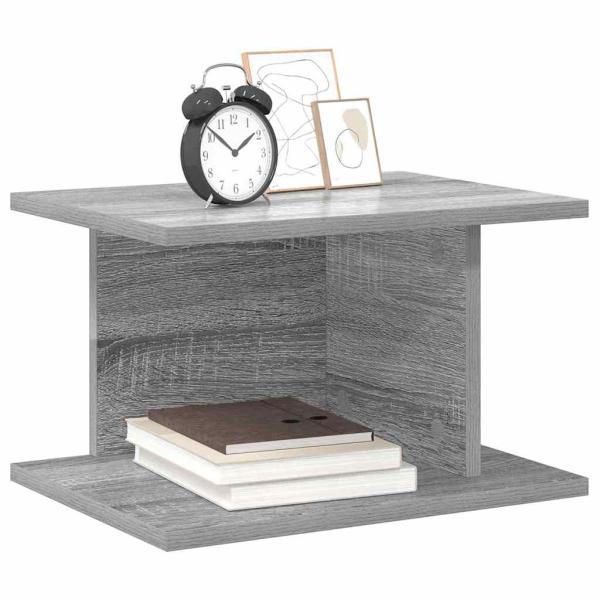 Nachttisch 2 stk. Graues Sonoma 40 x 30 x 25 cm Holzwerkstoff