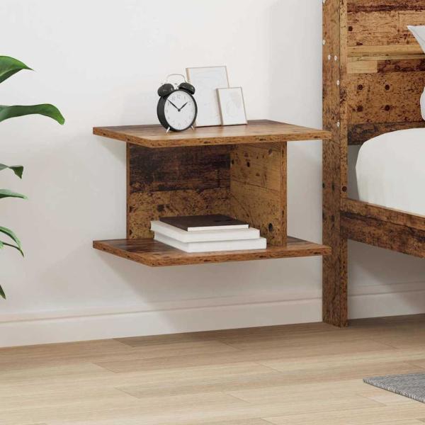 ARDEBO.de - Nachttisch Altholz 40 x 30 x 25 cm Holzwerkstoff