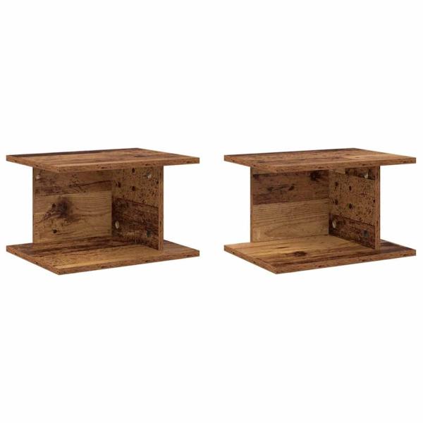 Nachttisch 2 stk. Altholz 40 x 30 x 25 cm Holzwerkstoff
