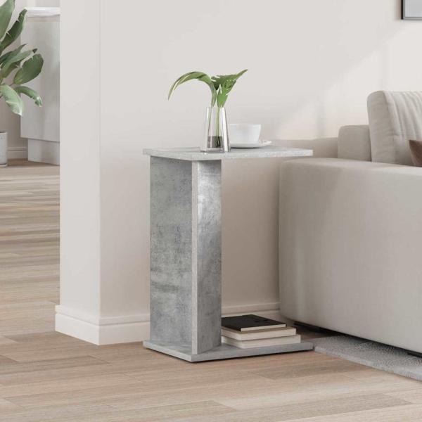 ARDEBO.de - Beistelltisch Beton Grau 35 x 25 x 50 cm Holzwerkstoff