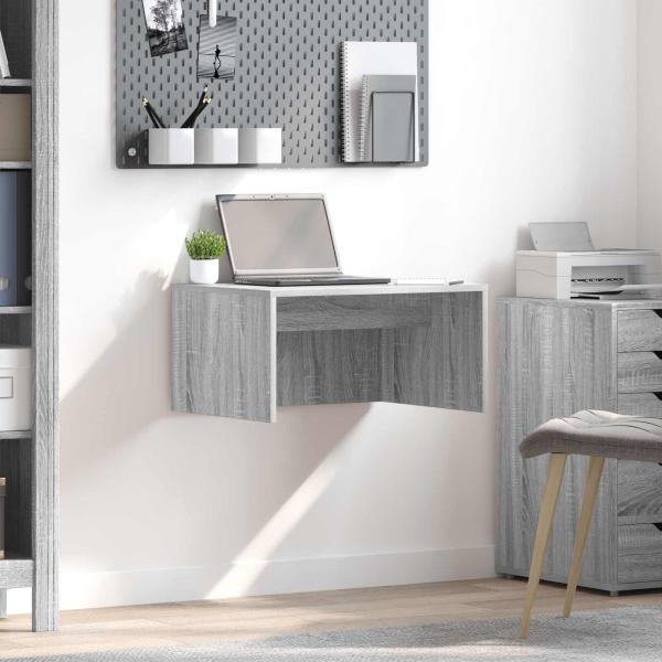 ARDEBO.de - Wandtisch Graues Sonoma Holzwerkstoff 60 x 45 x 30 cm